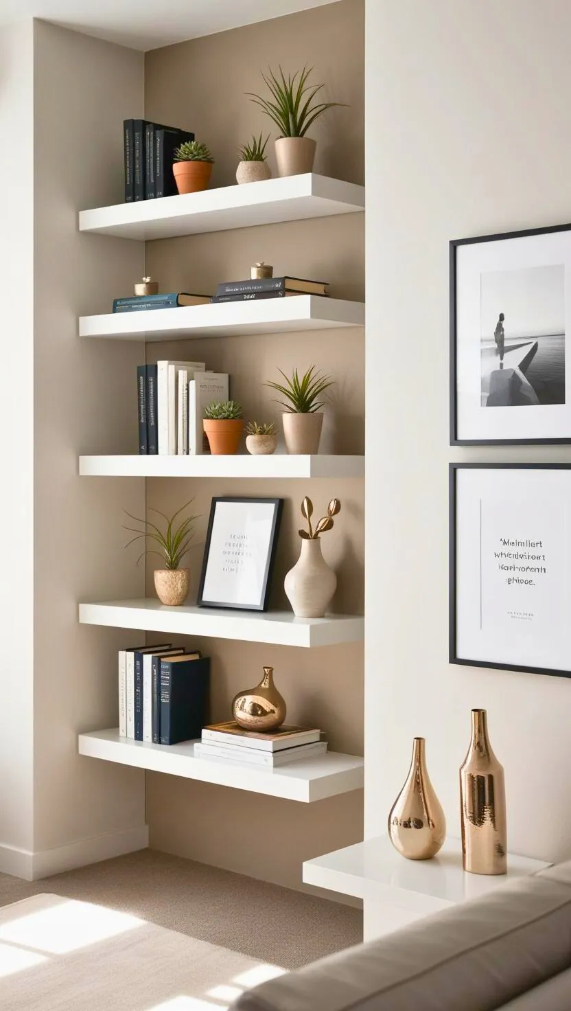 Floating Shelves Display