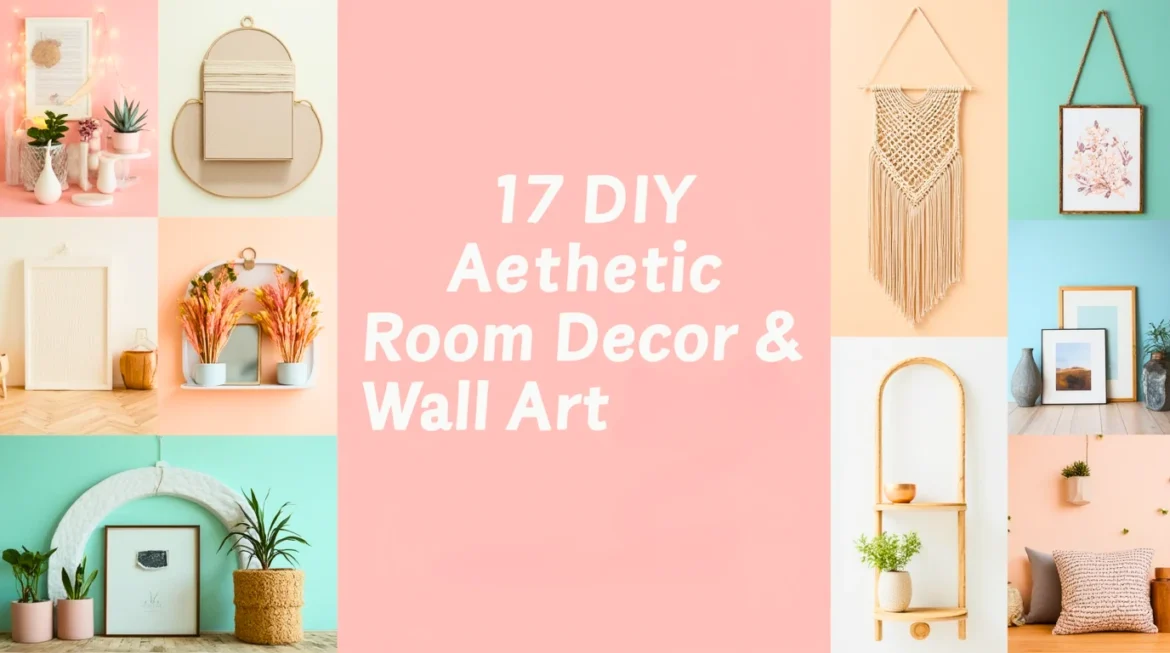 17 aesthetic room decor wall art idea