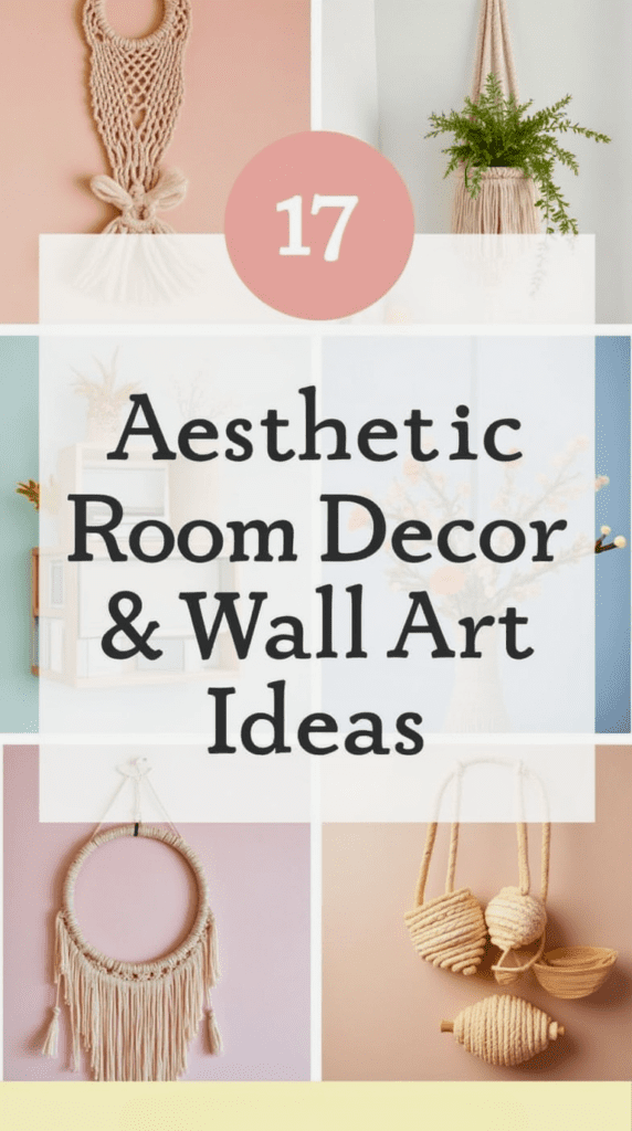 17 aesthetic room decor wall art ideas