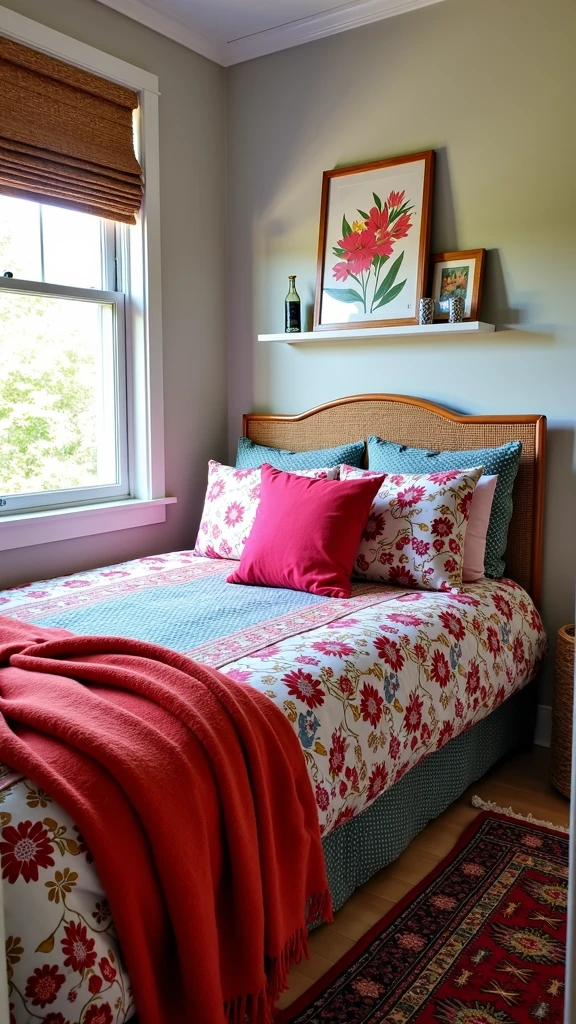 Bold patterns in bedding and textiles