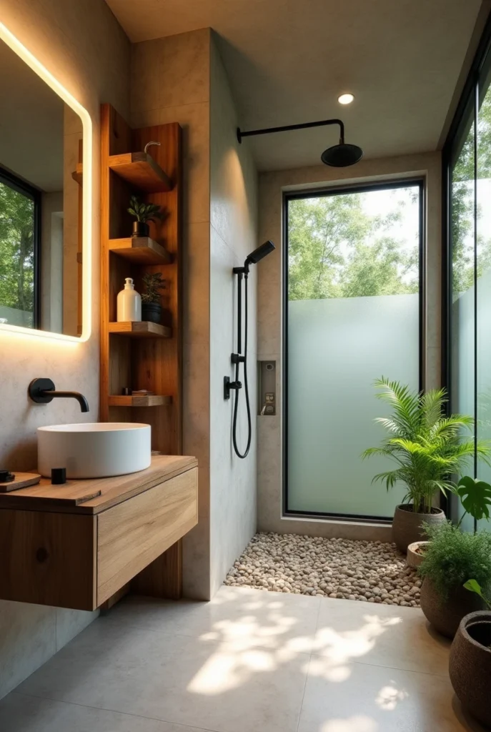 Eco friendly bathroom
