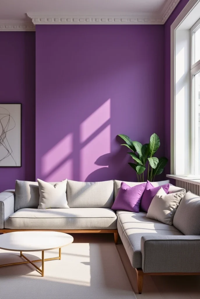 High quality purple wall paint