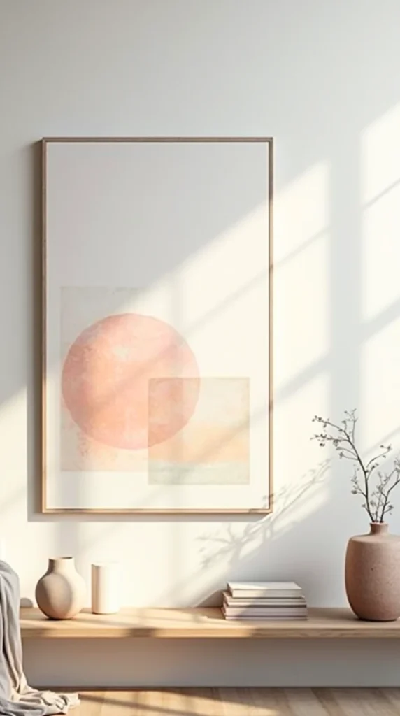 Minimalist canvas wall art diy