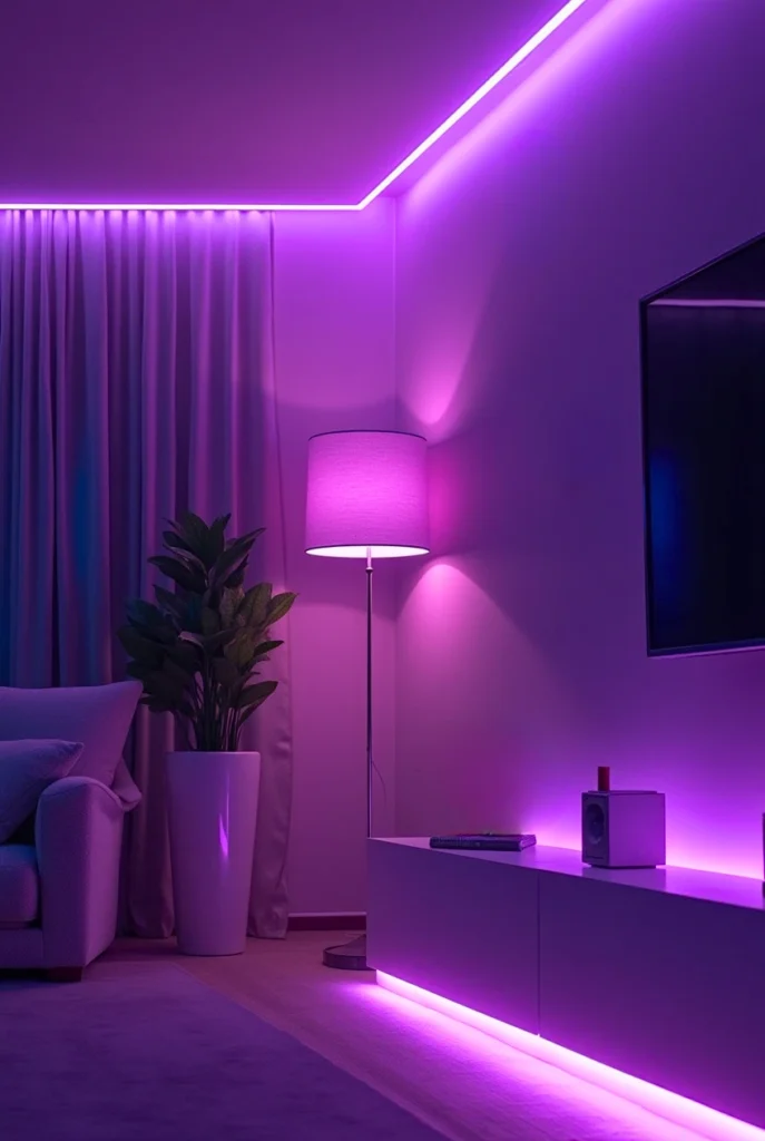 Purple led strip lights