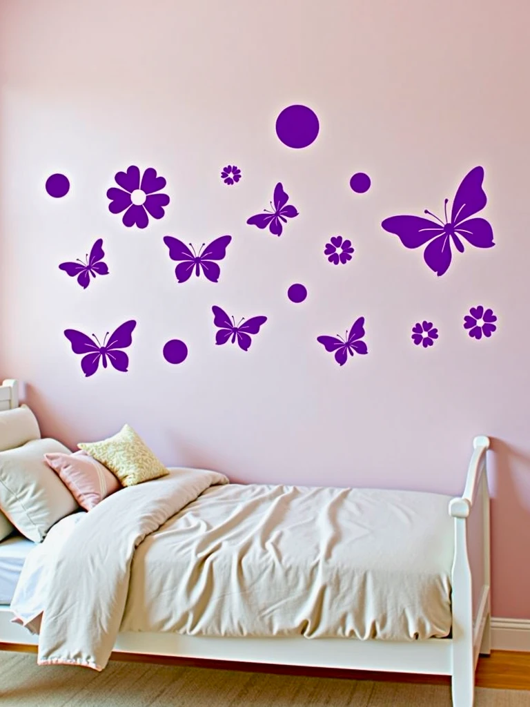 Purple wall decal pack