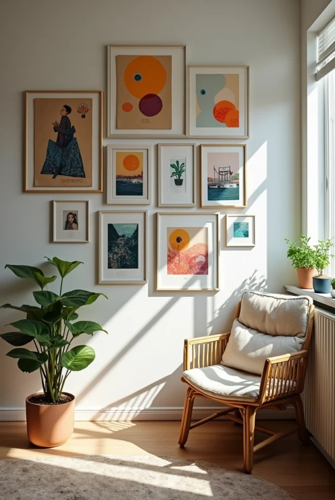 Set of minimalist picture frames