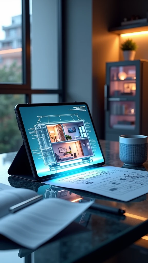Smart home design tablet