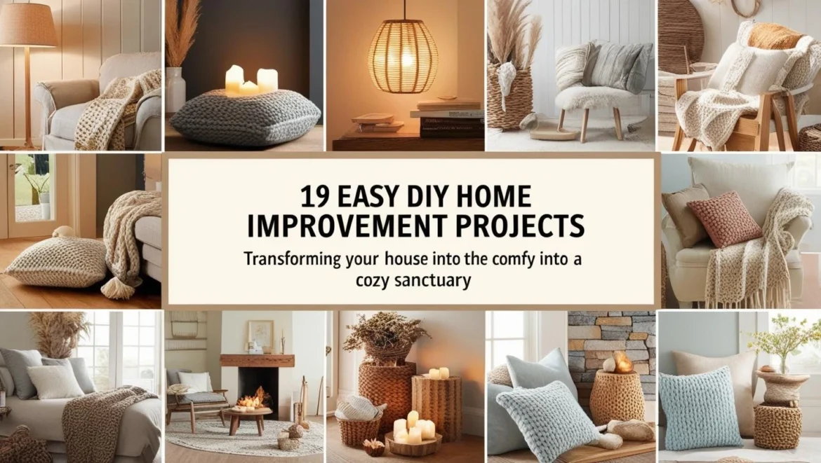Transform Your Home Into A Cozy Sanctuary With These 19 Easy Diy Projects!