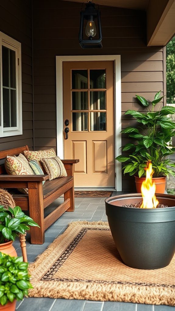 add a cozy firepit