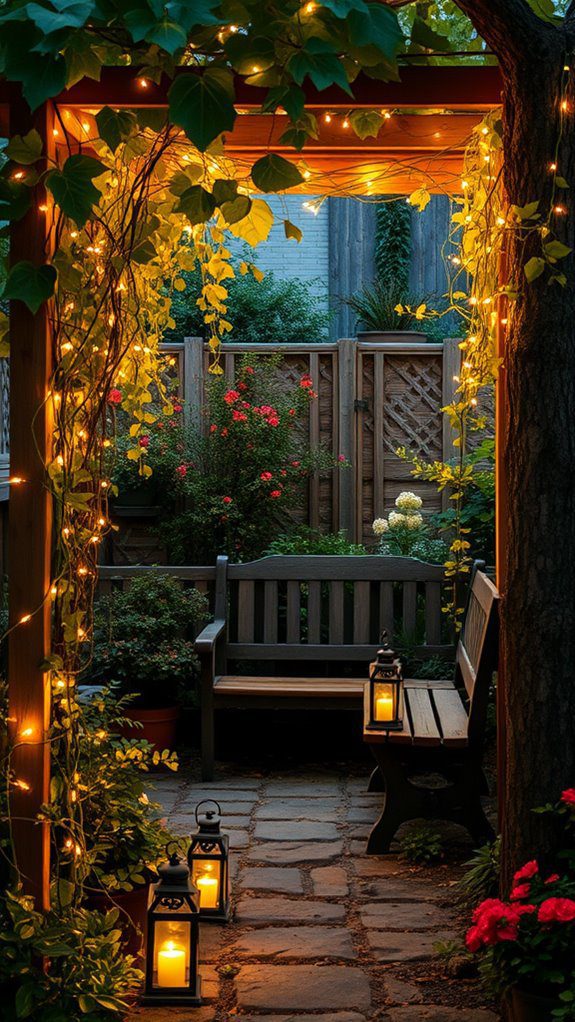 ambiance through outdoor lighting
