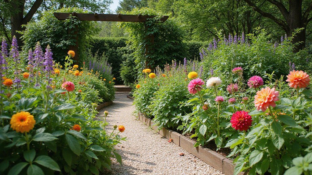 aromatic herbs garden integration