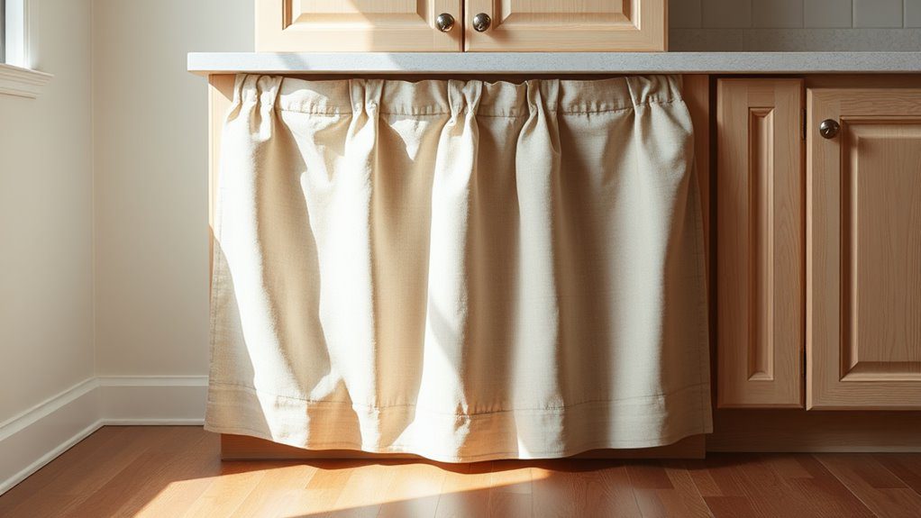 attach cabinet bottom trim