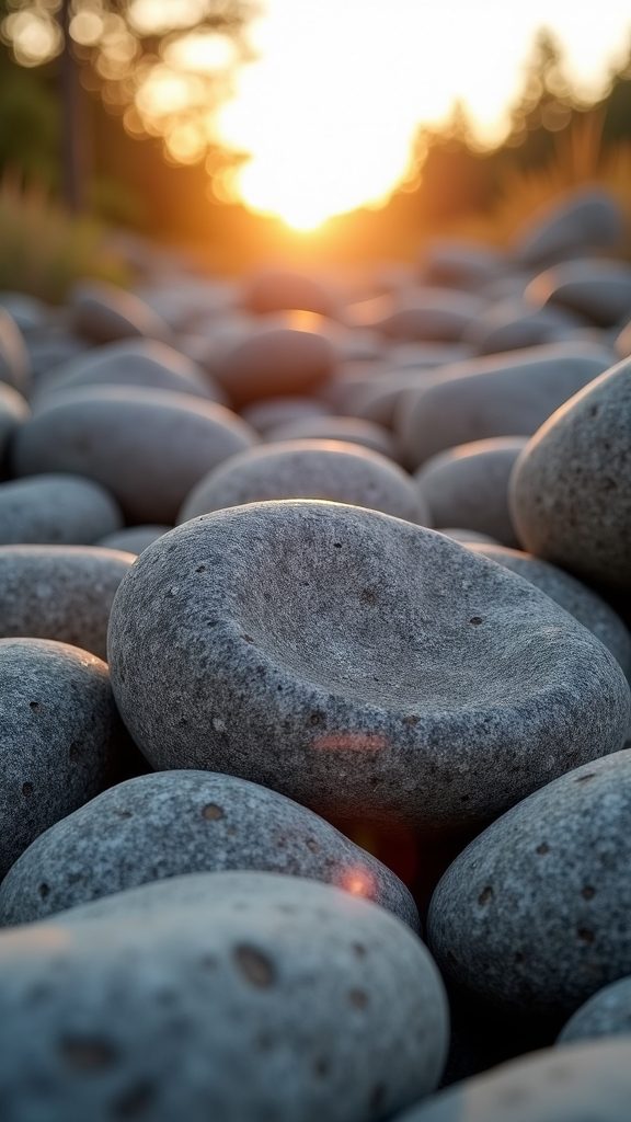 boulders create natural aesthetics