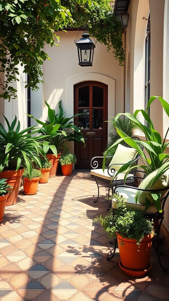 charming city patio design