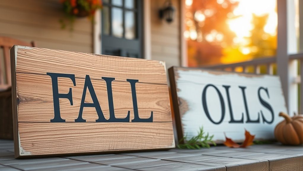charming handmade wooden signage