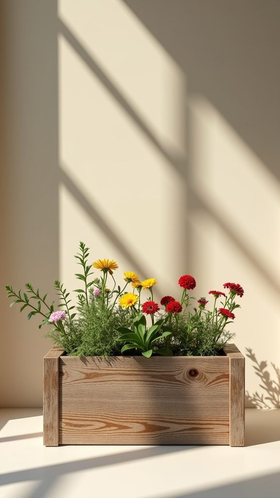 charming natural wood container