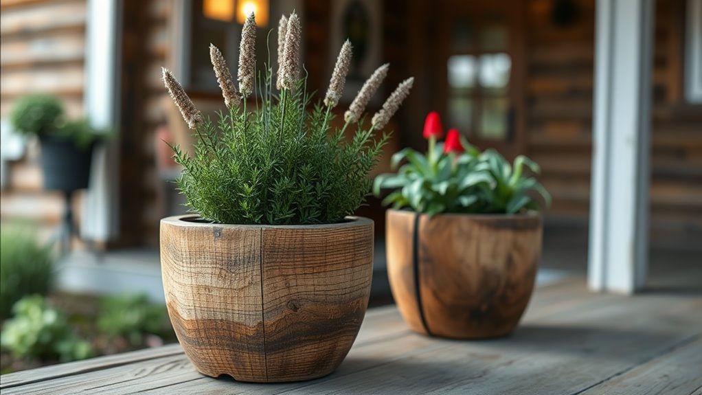 charming outdoor plant containers