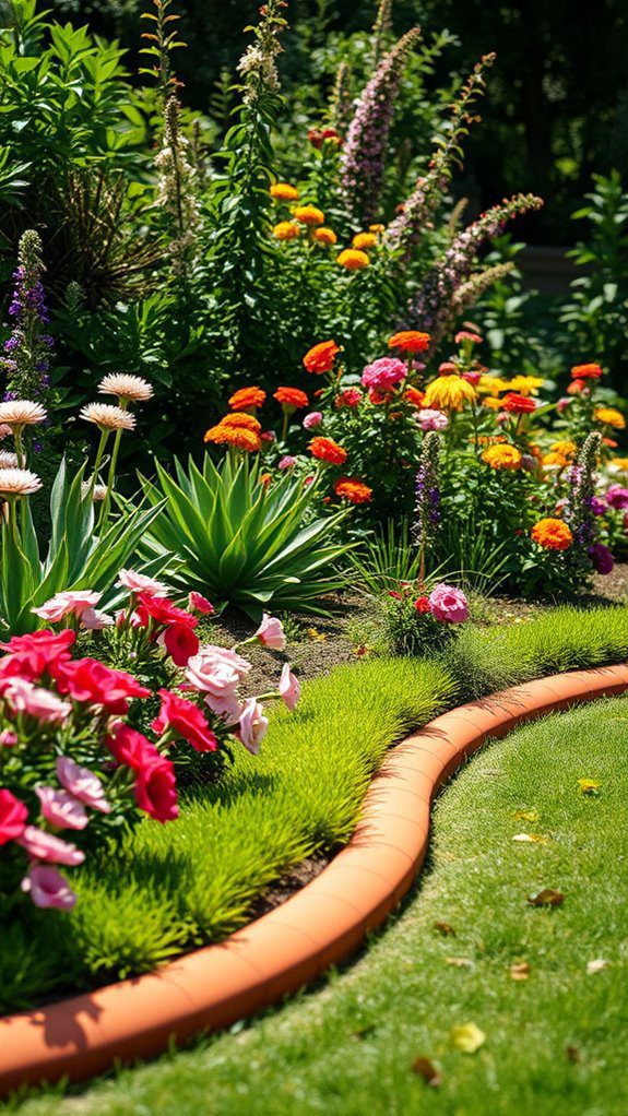 clay border for landscaping