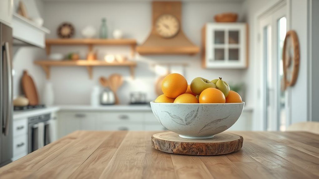 coastal inspired inviting kitchen