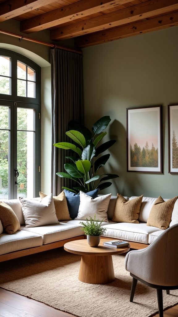 comfortable gathering spots created