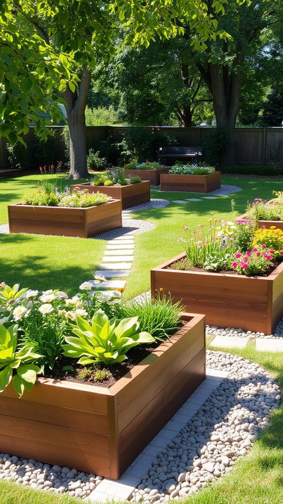 construct elevated planting boxes