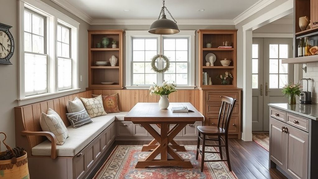 cozy dining nook design
