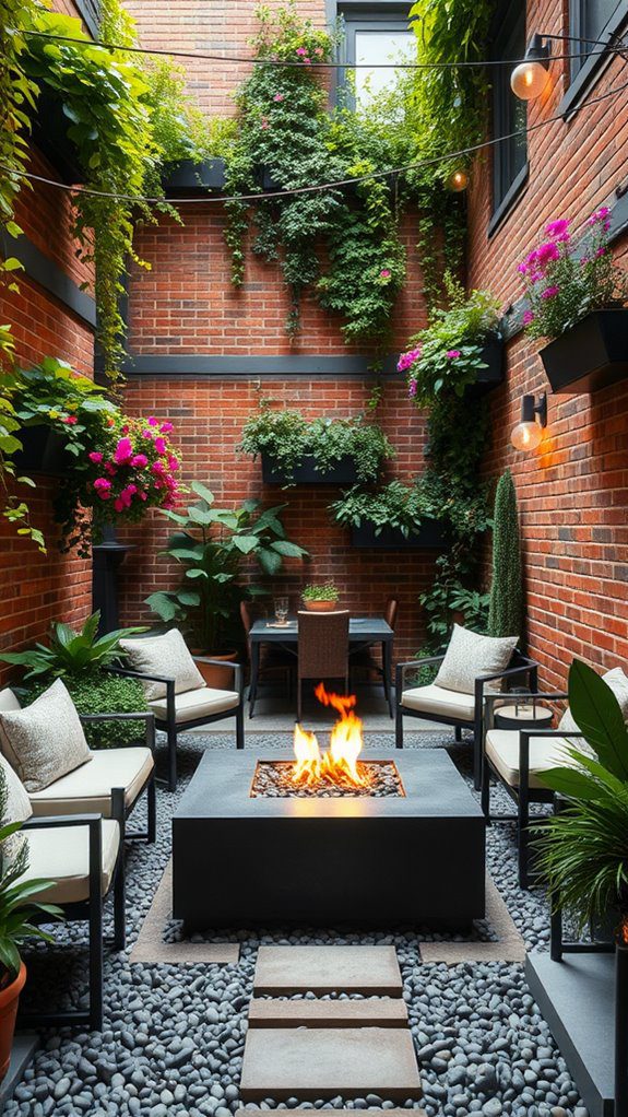 cozy outdoor fire features