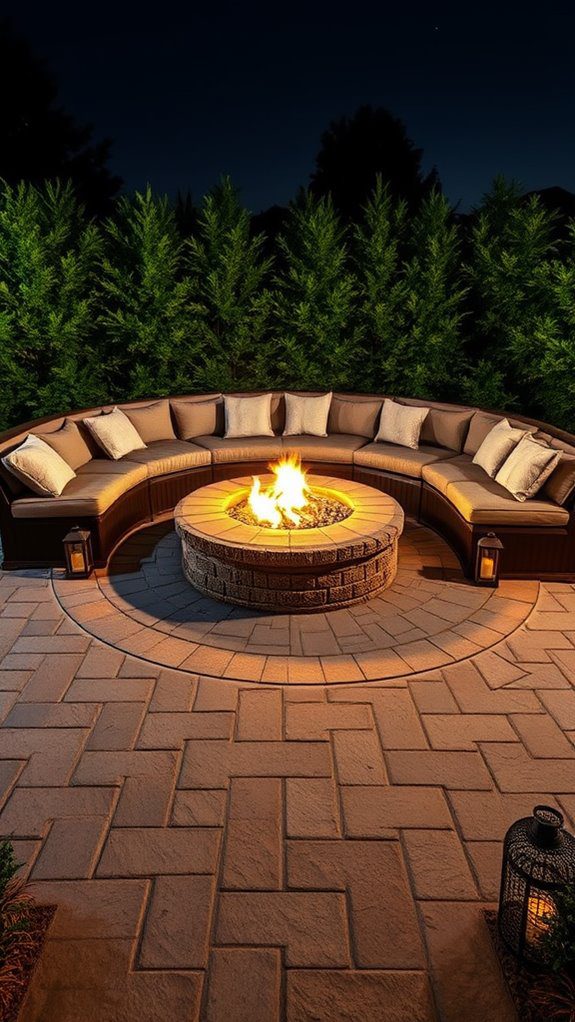 cozy outdoor fire pit