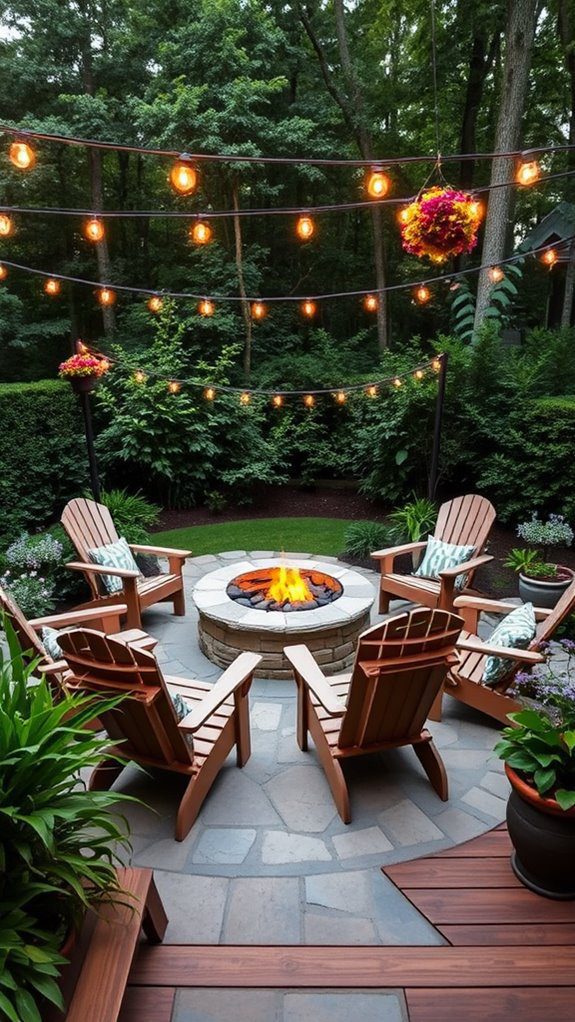 cozy outdoor gathering space
