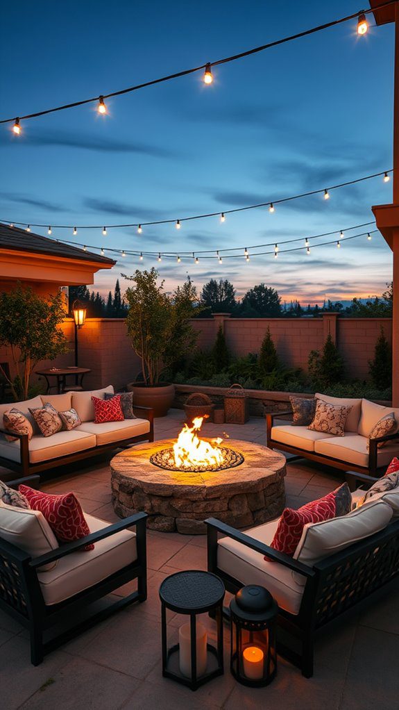 cozy outdoor heating option