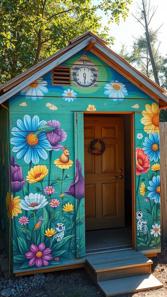 create a vibrant mural