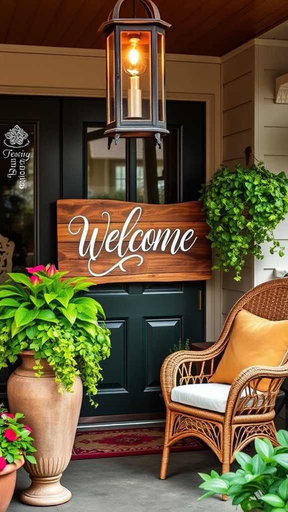 create a welcome sign