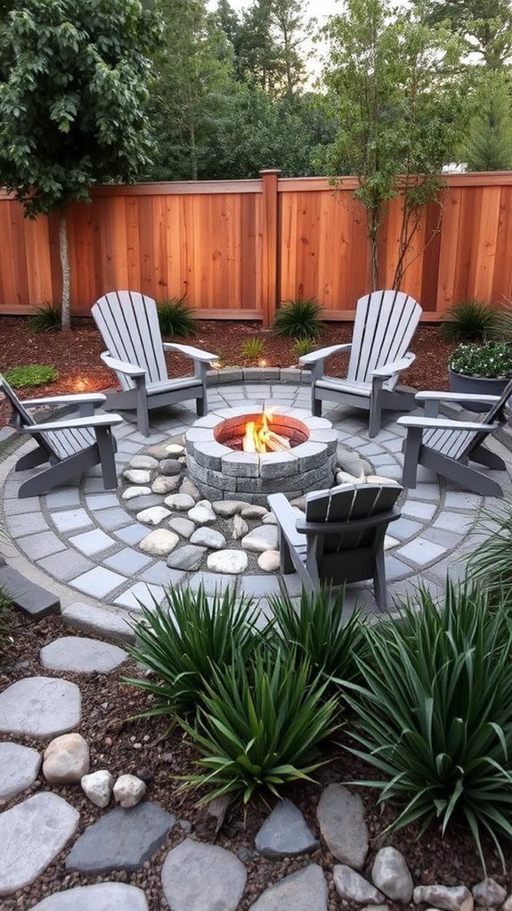 create cozy fire pit