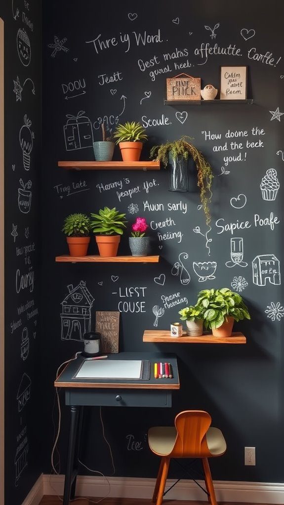 creative chalkboard surfaces