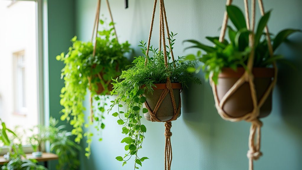 creative hanging plant decor
