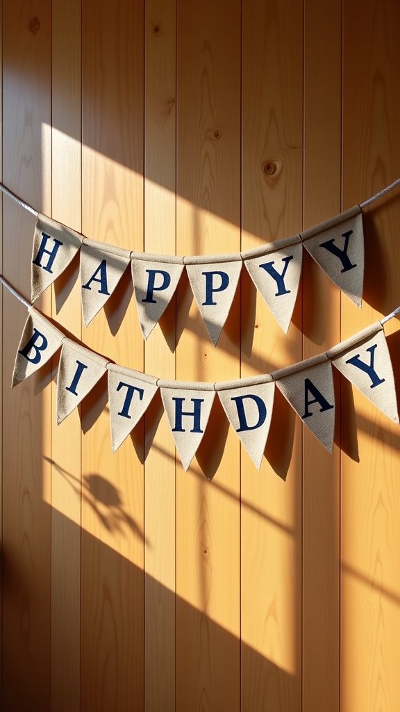 customizable birthday celebration banner