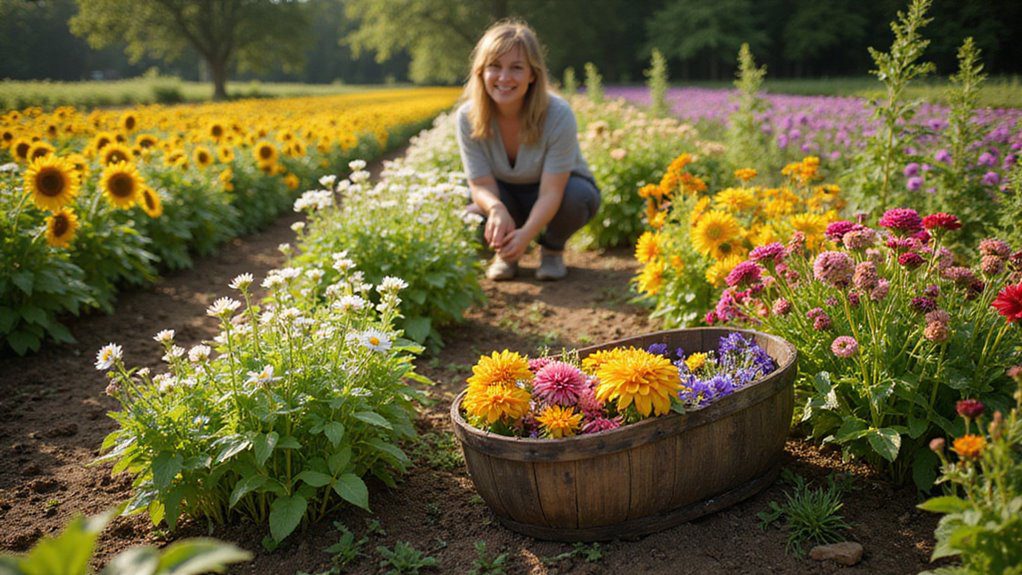 cut flower garden sharing