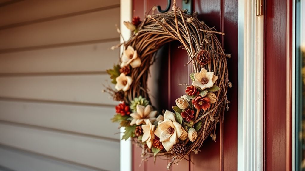 decorative textured wreath designs