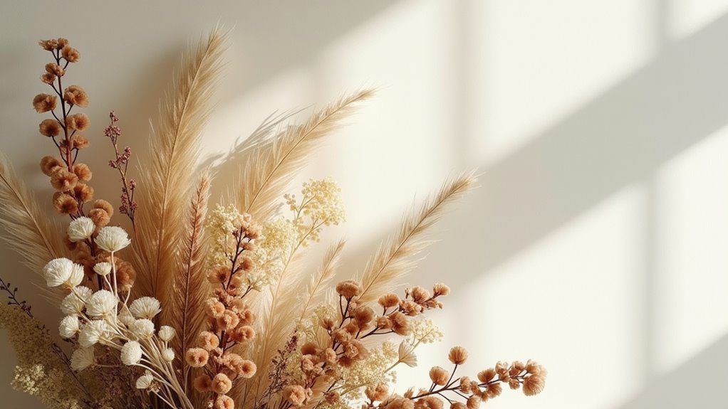 dried flower decor arrangements