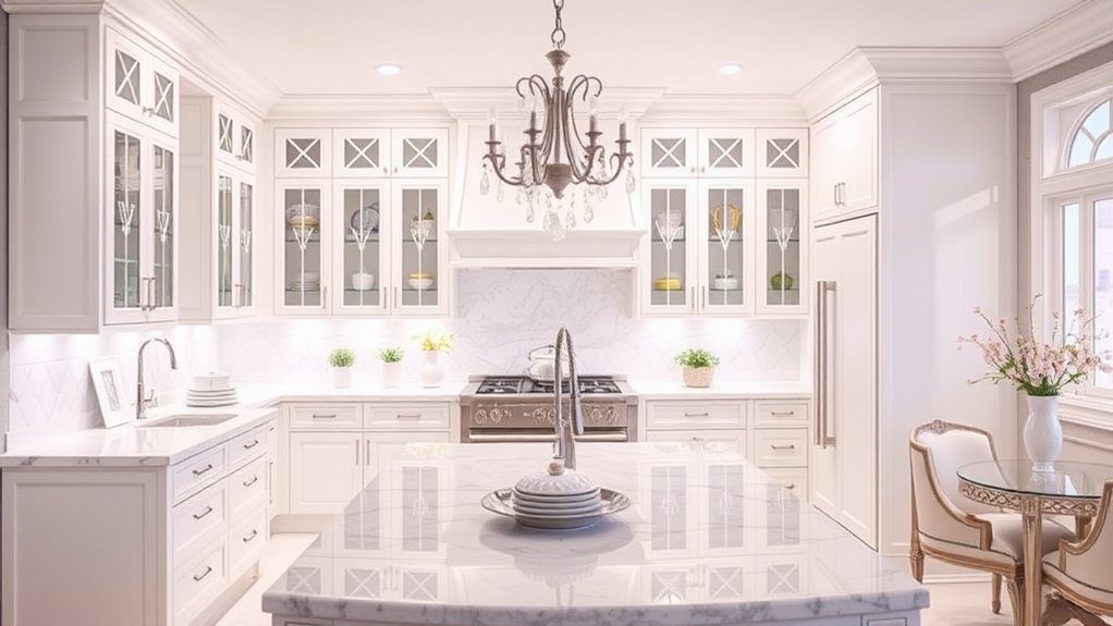 elegant bright culinary space