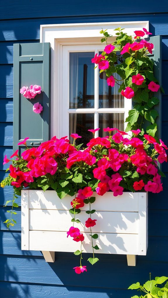 floral window box decoration