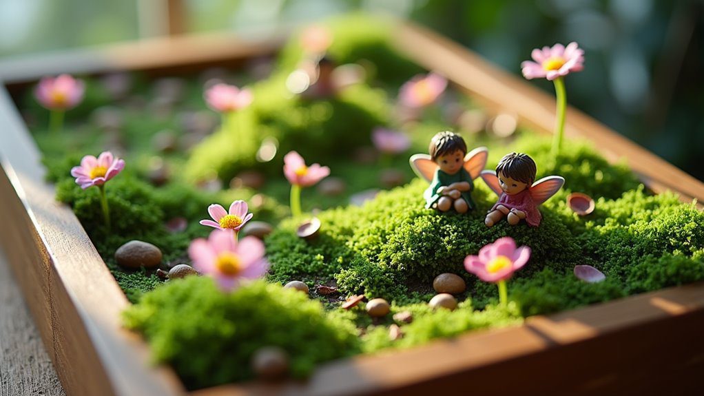 framed miniature fairy landscapes
