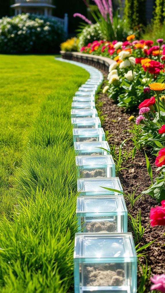 glass block border design
