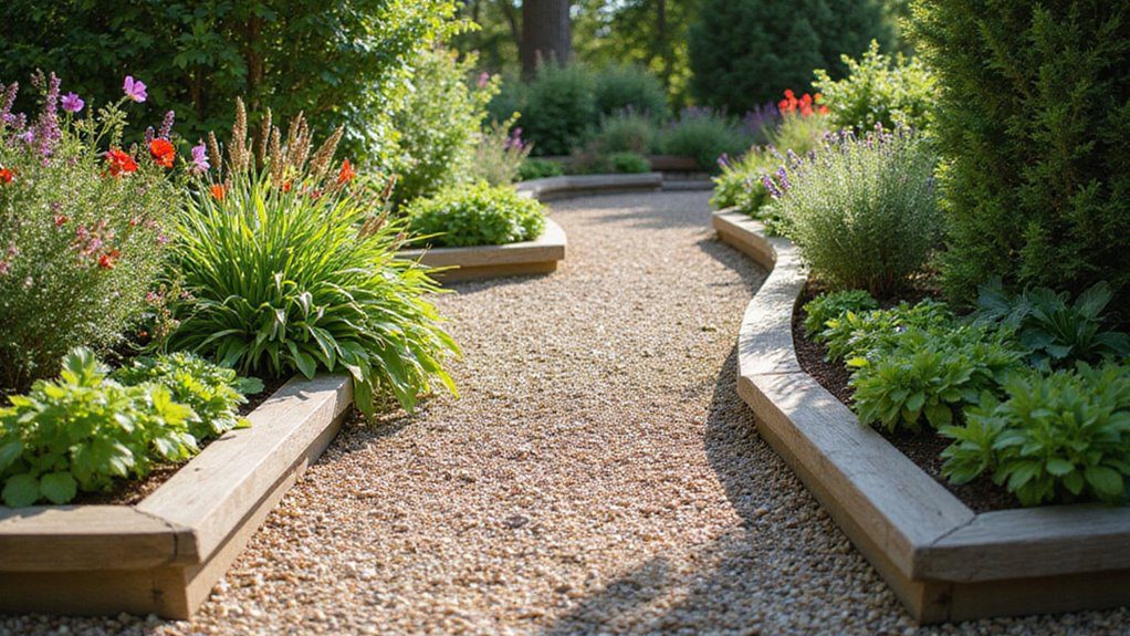 gravel pathway for gardening