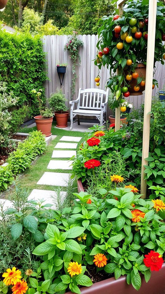 grow food aesthetically outdoors