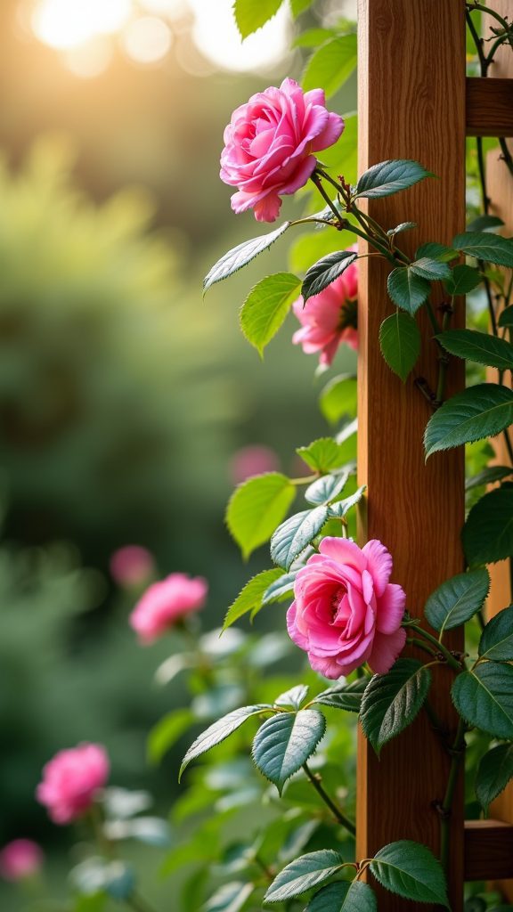 install a beautiful trellis