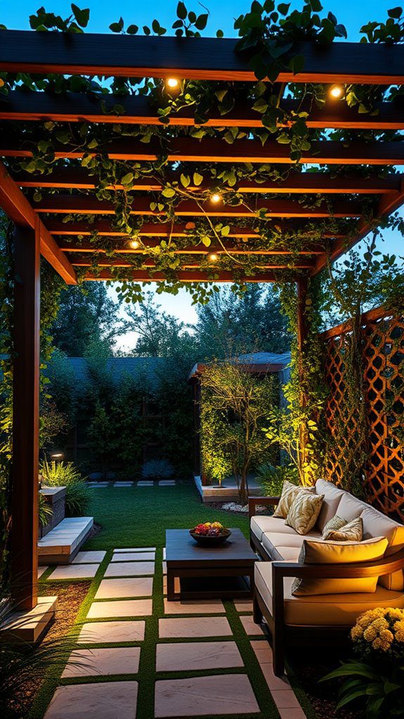 install a garden structure