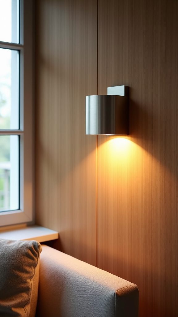 install lights on wall