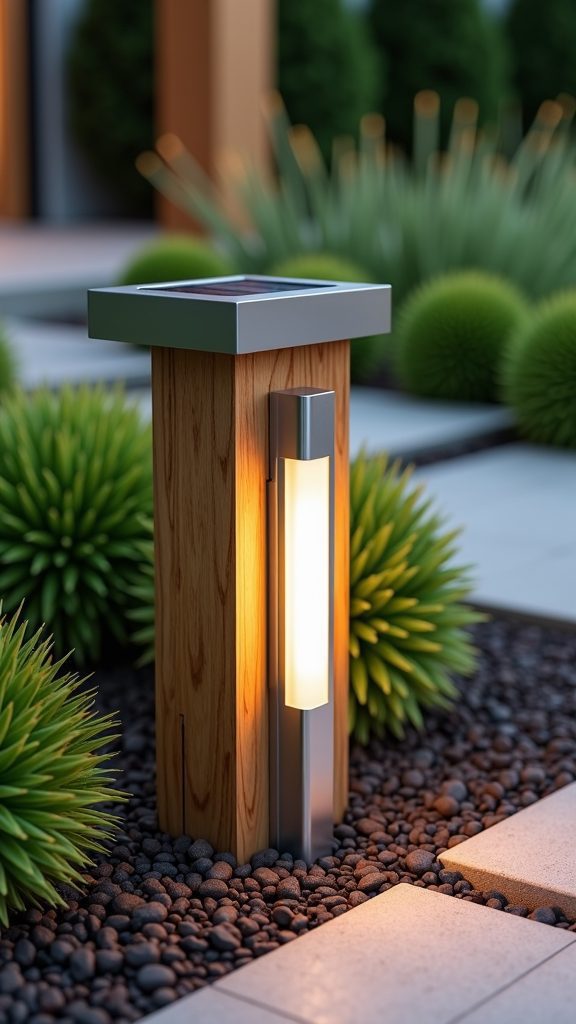 install solar light fixture