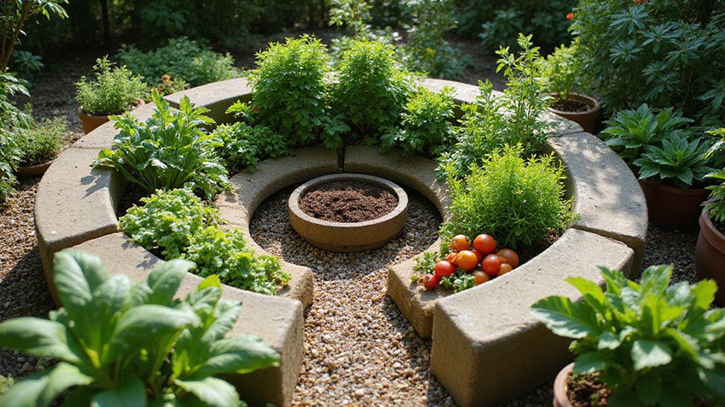 keyhole garden efficiency design